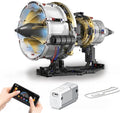 Jet Engine Model Kit That Run App Controlled Building Blocks Set with Motor
