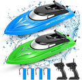 Dual RC Boat Set with 4 Rechargeable Batteries – Perfect for Pool Adventures