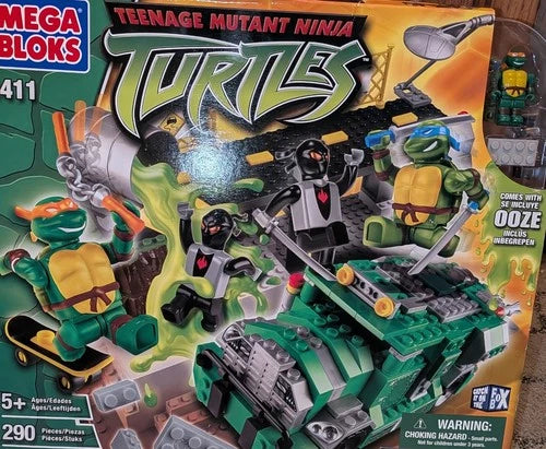 MEGA Block 1411 NIB Teenage Mutant Ninga Turtles Battle Shell Bridge