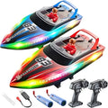 2 Pack RC Boat 10 Inch 15 KPH Fast Remote Control Pool Boat Kids Adult Toy