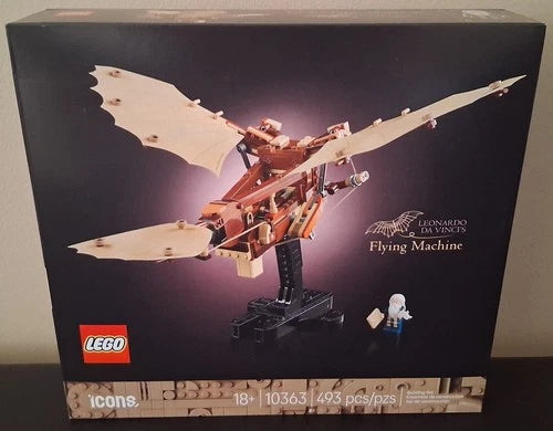 NEW LEGO ICONS LEONARDO DA VINCI’S FLYING MACHINE BUILDING SET 10363