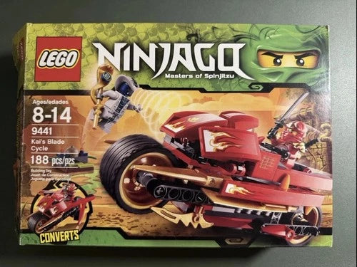 LEGO Ninjago Kais Blade Cycle 9441 Open Box Sealed Bags, Brand New