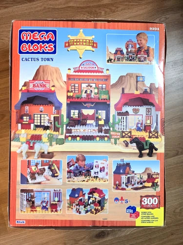 Vintage Mega Bloks Western Cactus Town #9204 Complete In Box *Brand New*