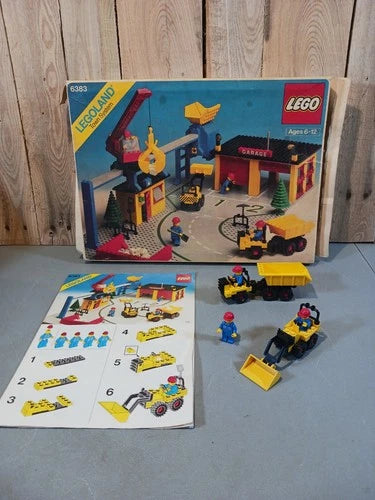 VINTAGE MEOW SET #6383 - PUBLIC WORKS CENTER - MISSING PARTS - 1980