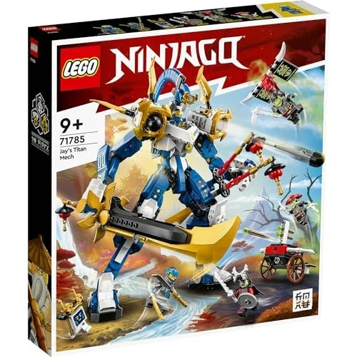 LEGO NINJAGO Jay’s Titan Mech 71785 Ninja Robot Building Set w/ Minifigs