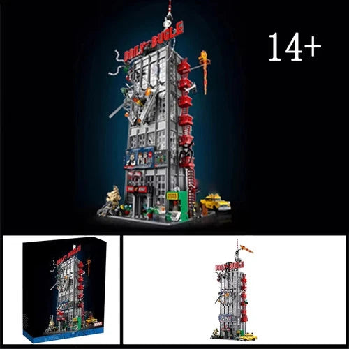 NEW!! 3772PCS Marvel Daily Bugle Building Blocks Set with Minifigures Bricks Toy