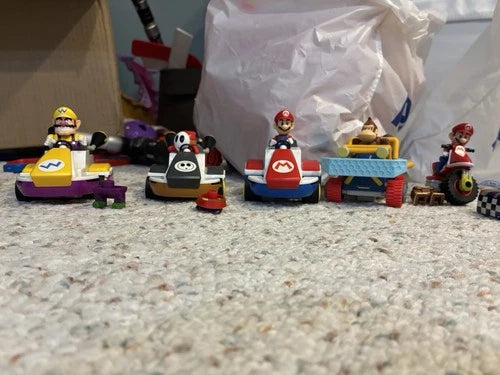 Mario Kart Knex Lot With Lots Of Characters Ultimate Play Time Comes With Track