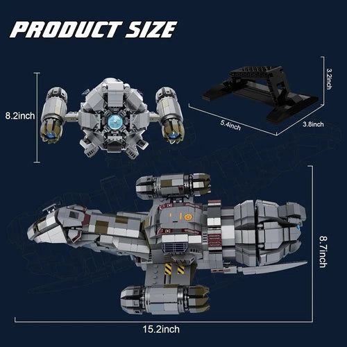 Serenity Firefly Spaceship Building Set 1345Pcs Sci-Fi Brick Model Kit For Adult