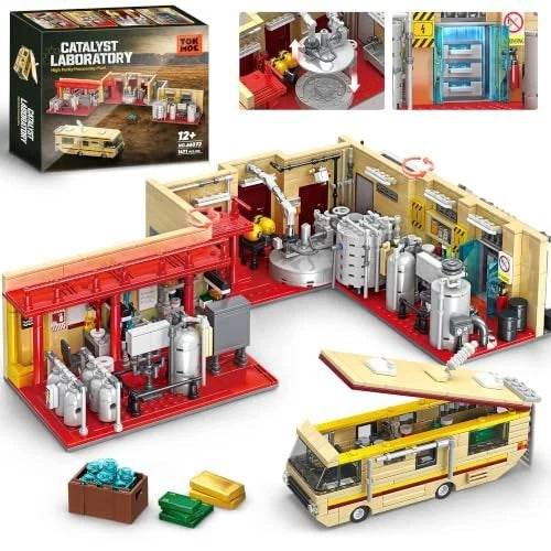 Chemistry Lab Building Blocks Set 1471 Pieces Science Kit Compatible Adult