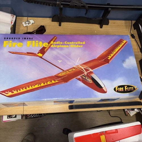 Sharper Image Fire Flite RC Airplane Glider Open Box Complete RARE NEW