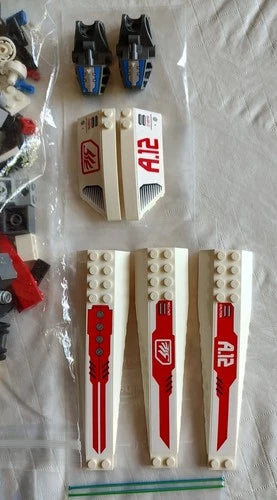 Lego 100% Complete EXO-FORCE 8106 Aero Booster Set + 8117 Storm Lasher Box only