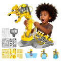 SMIESSKIDDO 3 in 1 Hydraulic Robot Arm 220 Pcs STEM Building Toys with 4Jaw ...