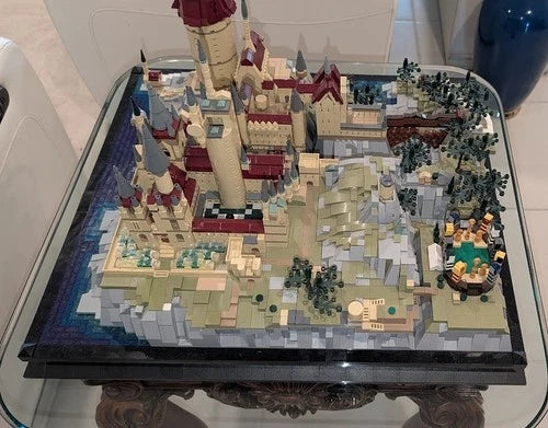 Medieval Castle Building Blocks Set for Teens & Adults - 21 in sq
