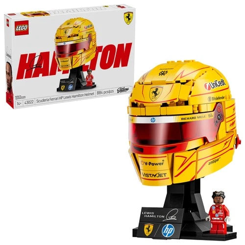 LEGO Editions Scuderia Ferrari HP Lewis Hamilton Helmet Building Set, 884