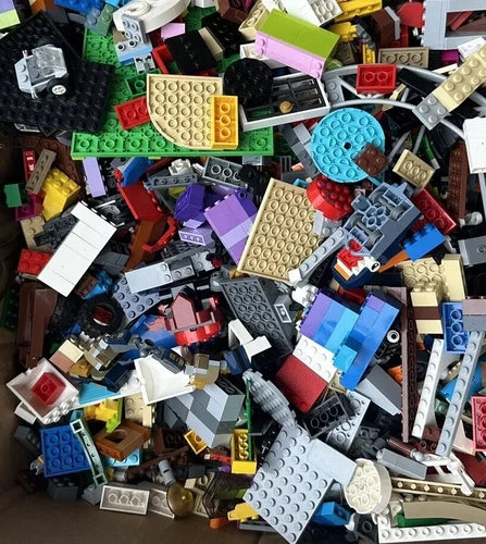 MEOW 20 lbs Pounds Random Parts Pieces Building Plates Blocks Washed Bulk Lot.