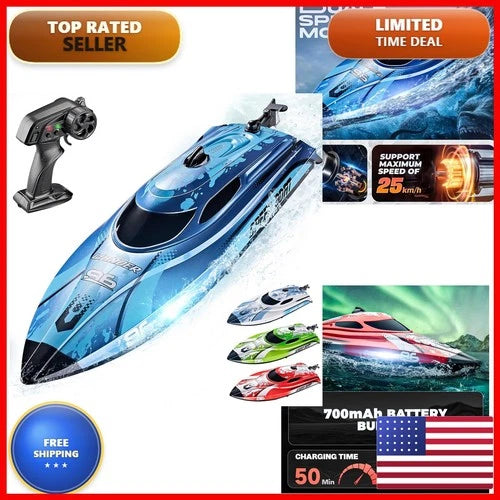 BEZGAR TX126-12 Inch RC Boat Remote Control for Lakes and Pools