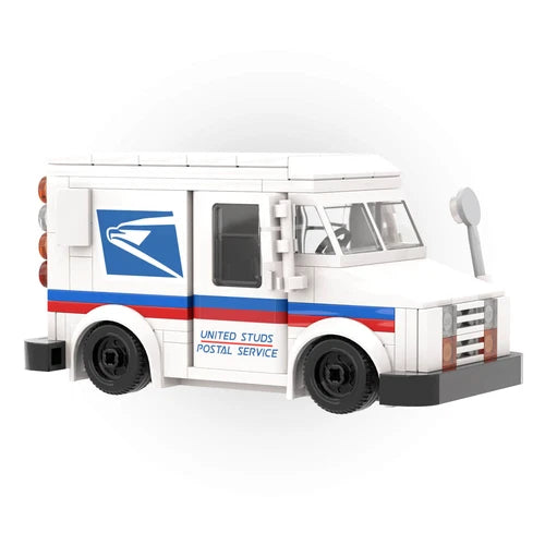 United Studs Postal Mail Service Delivery Truck - Custom Printed - Buildable Set