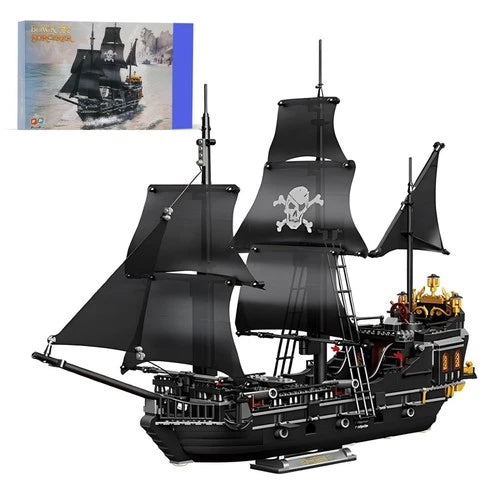 Pirate Ship Building Blocks Set - Compatible with Most Major Brands, Fun for Kid
