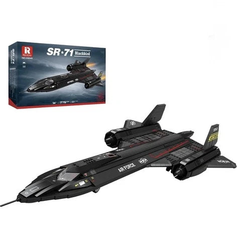 SR-71 Blackbird Lockheed Recon Aircraft Building Blocks Plane 1733pc