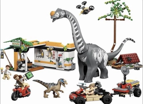 MEOW Jurassic World Raptor & Titanosaurus Tracking Mission 582 Pieces 76973 NEW