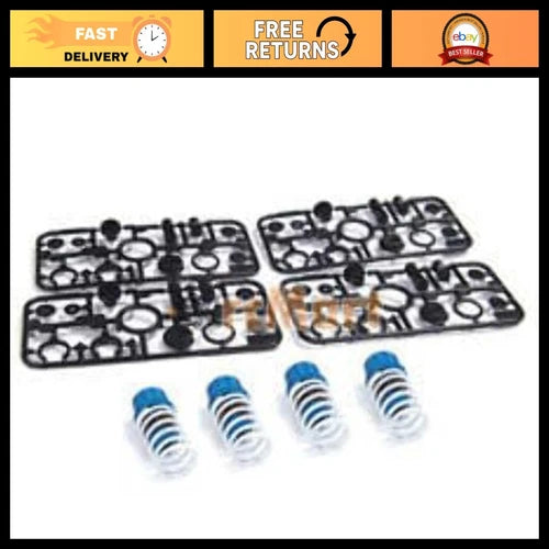 High-Performance Black Coated TRF Damper Set for RC Cars - Precision Engineering