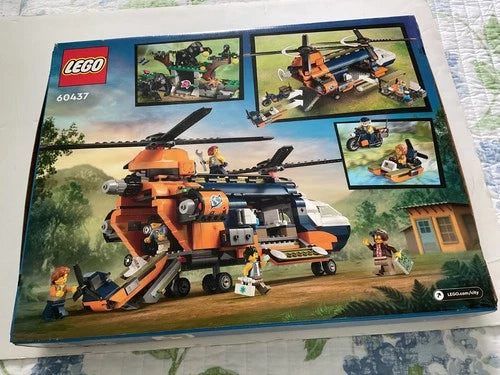 LEGO JUNGLE EXPLORER HELICOPTER @BASE CAMP 60437 RETIRED NIB W/DAMAGE AREAS