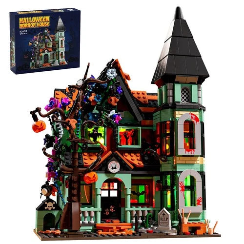 APAWR Haunted Mansion Building Toy for Kids -Halloween Mansion Building Toy f...