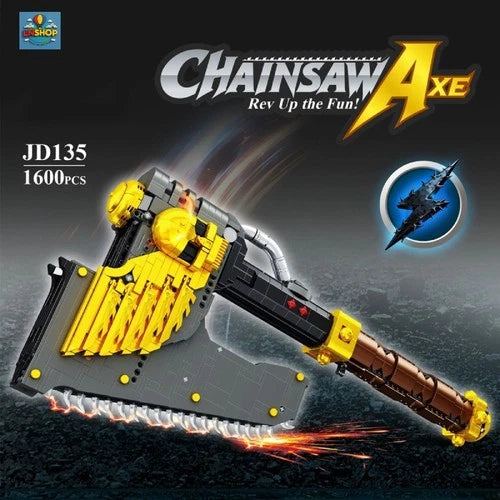 Warhammer Khorne Chain Axe Building Blocks 1600PCS Berserker Weapon Display Set