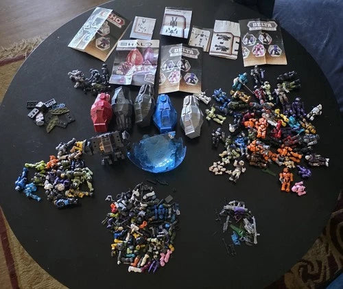 Mega Bloks Halo Lot - 35+ Figures, Drop Pods, Weapons, Series Delta/Echo