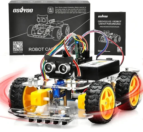 OSOYOO Iot Smart Robot Car Kit for Arduino – Classroom STEM Robotics Kit with Wi