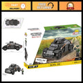 WWII SD.KFZ. 222 Tank Building Set - 502 Pieces, Historical Military Model Kit
