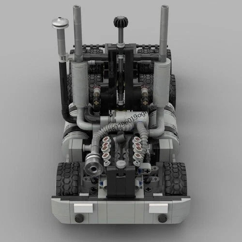 MACK Cruise Liner Truck Building Blocks Kit 8.7" / 22cm DIY Model Toy