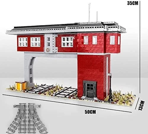 Railroad Signal Station Building Blocks Set 1,809 Pieces GJ-RSS