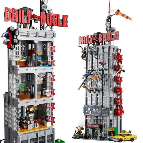 NEW 3772 Marvel Daily Bugle Building Block Set W/ FIGS FREE SHIPING