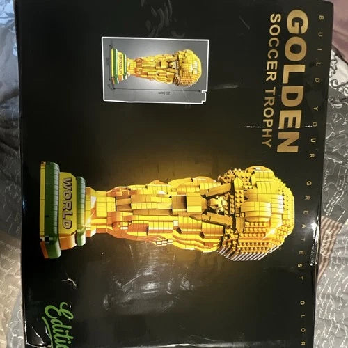 Golden Soccer Trophy Limited Edition Blocks Set (NOT LIGO BRAND ) 32124
