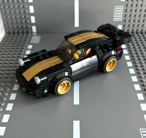 LEGO SPEED CHAMPIONS 1974 PORSCHE 911 TURBO 3.0 CUSTOM BLACK GOLD #75895 NEW