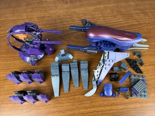 Halo Mega Bloks Orbital Banshee Blitz 97010 & Shade Turret 96949 -Incomplete Lot