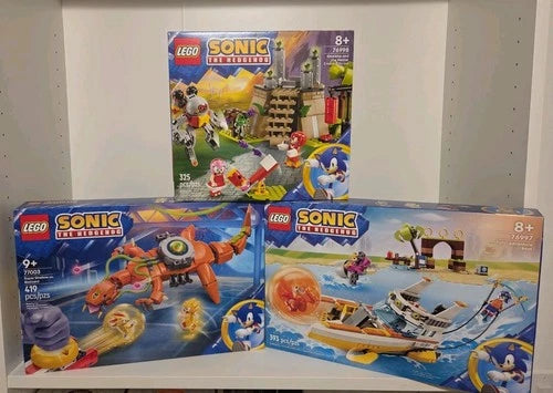 Lego Sonic the Hedgehog Lot Of 3 77003 76997 76998 New, Sealed, Retired