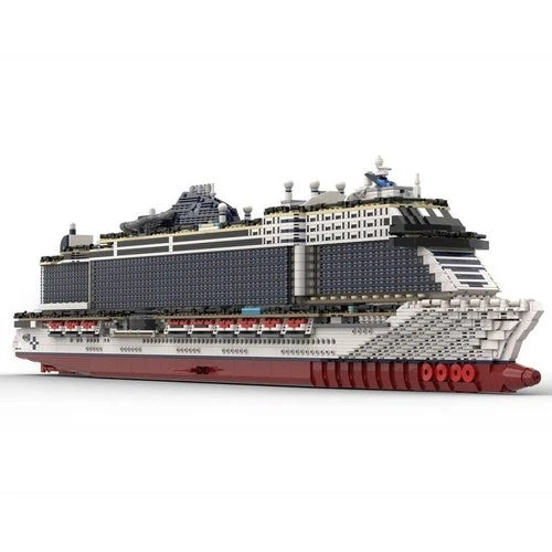 Building Blocks Toys Kit MSC Seashore Cruise Ship 6270 Bricks MOC-116714