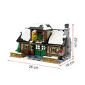 Modubrix Modular Winter Village Cafe 1002 Pieces Building Kit Set for Collection