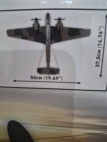 COBI Messerschmitt Bf 110C 1:32 578pcs Display Stand Historical WWII Set 5777