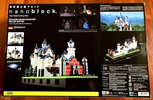 NB-009 Nanoblock Schloss Neuschwanstein Castle, DELUXE EDITION, NEW IN BOX