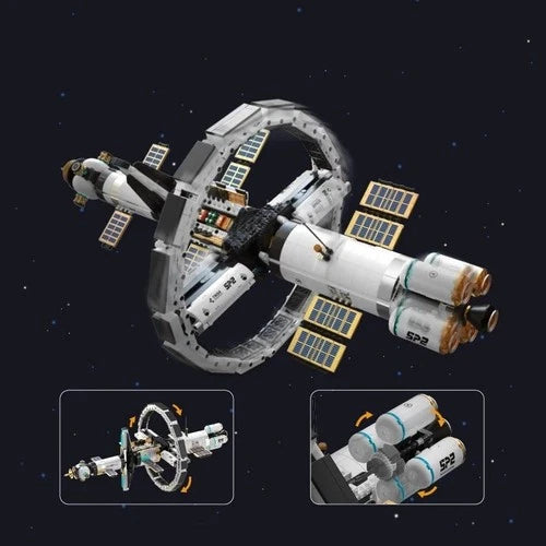 MOC TUOMU T5006 Space Exploration Sky Hub Space Station building blocks 3331 pcs