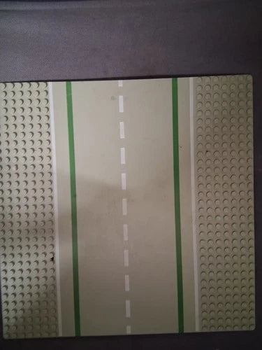 MEOW Printed Road Baseplates Lot of 11 Gray/Green Straight Curves Helipad
