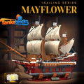 MOC Mayflower Ship Model Building Blocks 2284 Pieces Large Sailing set