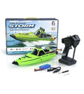 RTR 2.4G RC Boat Lights Self Righting Jet Ship Toy Racing Boat for Kids Adult
