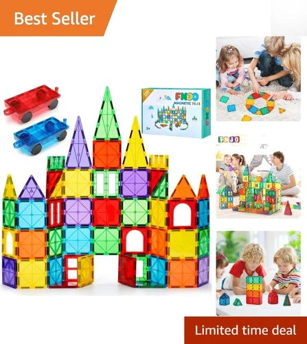 100 PCS STEM Magnetic Building Blocks for Toddlers \| Ideal for Classroom Play
