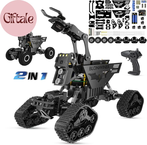 2 in 1 Robot Car Kit for Raspberry Pi STEM Coding Robotics Arm Toy