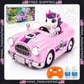 Unicorn RC Car with Bubble Machine for Kids 2.4GHz Remote Lights Pink