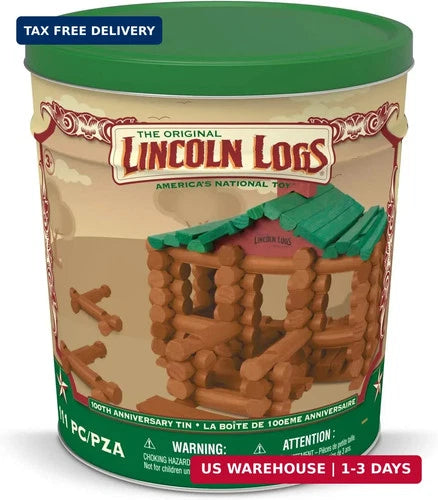 Lincoln Logs 100th Anniversary Tin